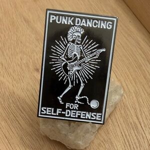Skeleton Punk Dancing Enamel Pin - BUNDLE AND SAVE